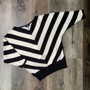 Premise Studio Thick Chevron Stripe Chunky Sweater